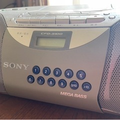 家電 ポータブルプレーヤー CDプレーヤーの画像