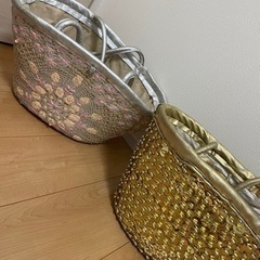 エンシャーラ　セット　バック　かばん　かご　　