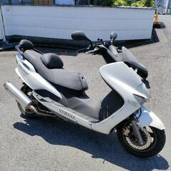 ヤマハ　マジェスティ125FI　エンジン実働　フロント事故車