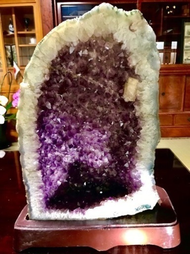 アメジストドーム パワーストーン 紫水晶 天然石 置き物