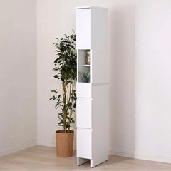 　収納　隙間収納　ニトリ　白　家具 棚　　　　