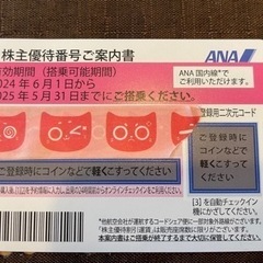 ANA株主優待券　1枚