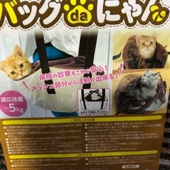 猫ちゃんお出かけバックの画像