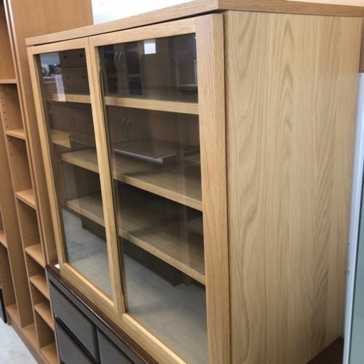 無印良品 キャビネット ガラス扉【トレファク堺福田店】