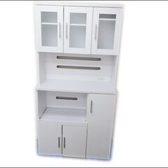 新札幌 ホームテイスト 食器棚/キッチンボード キッチン収納 幅90×奥行41×高さ180cm/No.2527