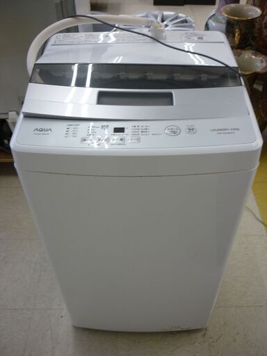 桐生店【現状品】 j-35 AQUA 洗濯機 AQR-S45JBK 2021年製