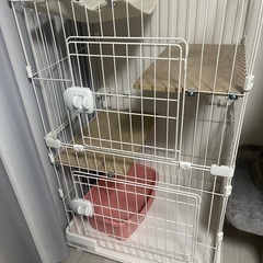 ペット キャットケージ 猫 ケージ キャスター付き の画像