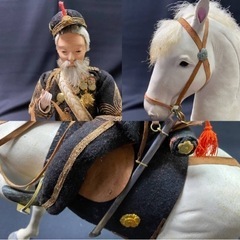 M12304【旧家蔵出】新弐五月飾人形 明治聖上大忠臣 軍神乃木将軍 端午の節句 の画像