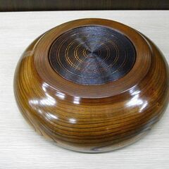 未使用 小田原漆器 けやきの器 菓子器 本欅 うるし塗 8寸 新盛鉢 直径約22㎝ 天然木 伝統工芸品 長期保管品 苫小牧西店の画像