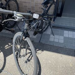26インチ クロスバイク/ブラック/air-on 自転車?