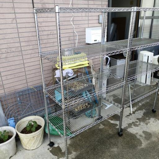 重量物 重いしっかり商品 メタルラック メタルラック メタルシェルフ スチールラック　4段　幅90cm 収納ラック