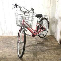 5/31 終 自転車 26インチ 3段変速 カゴ ベル ライト ...