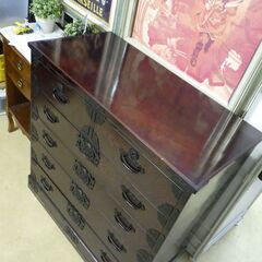 筑後民芸 欅/桐 チェスト 5段・6杯 整理タンス 配達設置対応 高級民芸