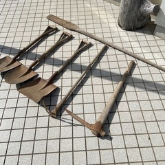 スコップ/クワ/芋掘り用道具セット