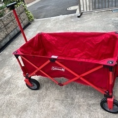 (お譲り先決定)キャリーカート アウトドアワゴン　テーブル付き