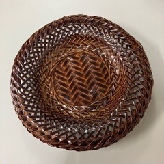  ☆値下げ☆ K2405-609 竹製 菓子皿 10客セット バラ売り不可 中古美品・未使用品含むの画像