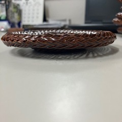  ☆値下げ☆ K2405-609 竹製 菓子皿 10客セット バラ売り不可 中古美品・未使用品含むの画像