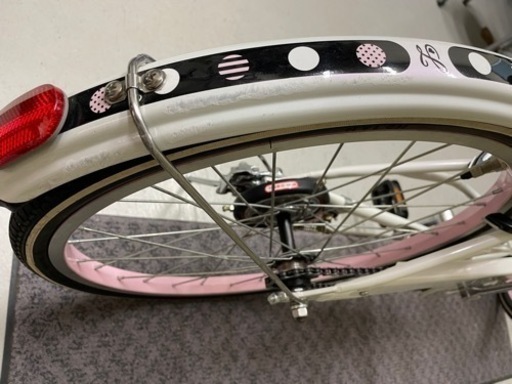 自転車　子供　20インチ　白　美品