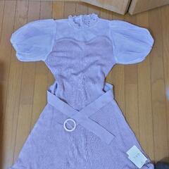  新品✨GRL 紫ワンピース　Sサイズ