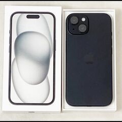 ほぼ未使用 iPhone15 128GB ブラック MTMH3J...