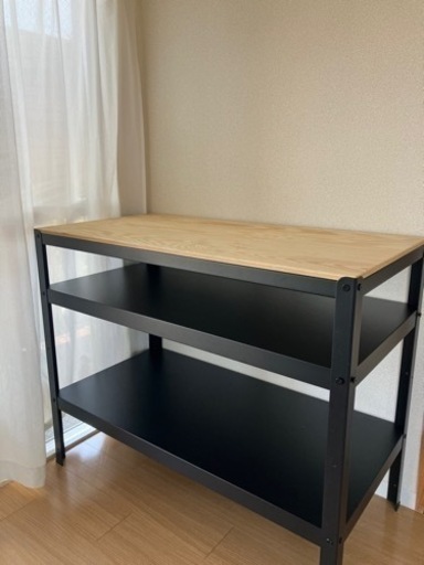 BROR ブロール 作業台, ブラック, パイン材合板 - IKEA