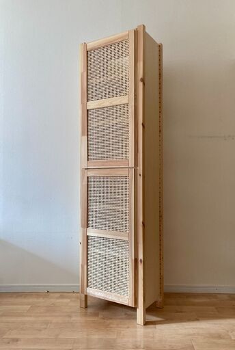 IKEA イケア IVAR  天然木 ウッドラック メッシュ扉 IKEA イケア IVAR 天然木 ウッドラック メッシュ扉