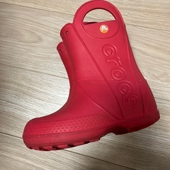 子供用 crocsクロックスレインブーツ 18.5 19の画像