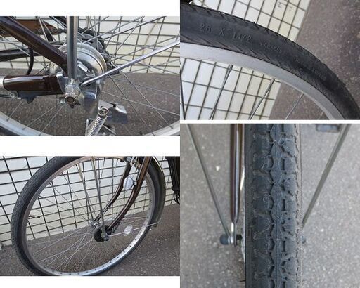 値下げしました！ブリヂストン 電動アシスト自転車 26インチ アシスタ A6DF85 内装3段 8.7Ah 荷台にチャイルドシート装着可能 北20条