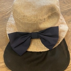 ＊ブランシェス＊麦わら風帽子＊リボン付き＊BRANSHES＊の画像