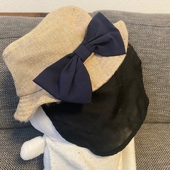 ＊ブランシェス＊麦わら風帽子＊リボン付き＊BRANSHES＊の画像