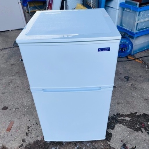 【‼️一部訳あり‼️】冷蔵庫90L2ドアヤマダ