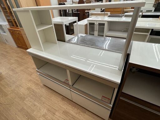 ★ジモティ割あり★ エスエークラフト レンジボード ホワイト H138×W137×D50 クリーニング済み KJ5116