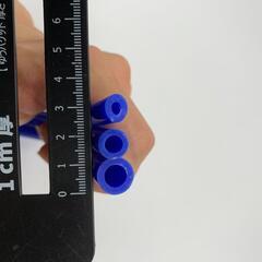 シリコンホース 4mm 6mm 8mm 各1m ブルー 耐熱 汎用の画像
