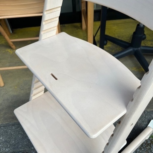 《売約済》ストッケ  ベビーチェア 子供椅子 椅子 TRIPP TRAP トリップトラップ STOKKE ダイニング 育児 子供 幼児 おしゃれ ホワイト ホワイトウォッシュ 品川区 リサイクルショップ ランバールーム 武蔵小山店 武蔵小山パルム 戸越銀座