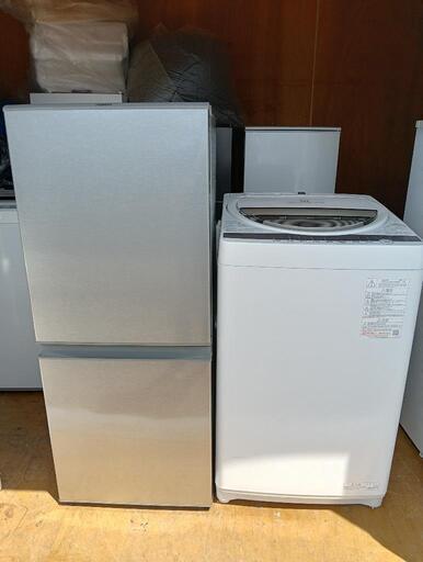 【セット40】【おすすめセット】23区配送無料　冷蔵庫アクア126L＋洗濯機東芝6kg