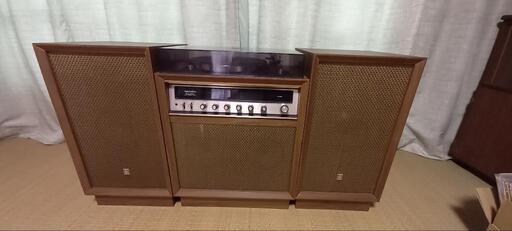昭和レトロ　ステレオレコードデッキ　レコード