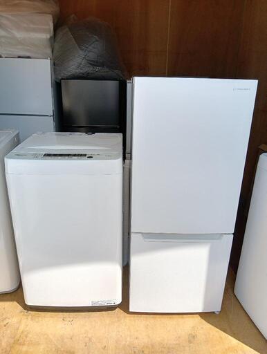 【セット42】【2023年製セット】23区配送無料　冷蔵庫ヤマダセレクト117L＋洗濯機ハイセンス5.5kg