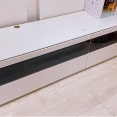 【引渡し先決定】定価10万 Pamouna製 テレビボード 2022年新色ホワイト BW-210の画像