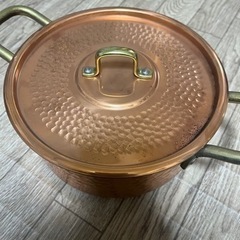 銅鍋　新品　アンティーク 昭和　19cmの画像