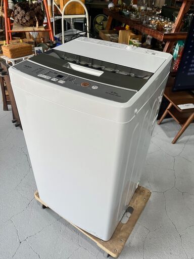 ★AQUA アクア★ 洗濯機 AQW-S4M 4.5kg 2023年 高年式 一人暮らし 単身 新生活 シンプル コンパクト 美品