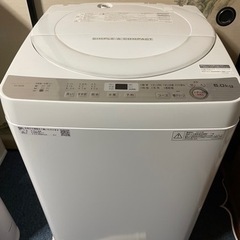 【2018年製】SHARP全自動洗濯機/6.0kg/ES-GE6B/シャープ