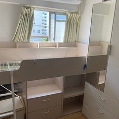 取り引き中　ニトリ女児使用　システムベッドの画像