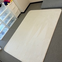 洗えるファーラグホワイト2枚セット　の画像