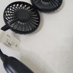 USB充電式首掛けツインファンの画像