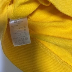 フード付き👕Tシャツ　150cm  黄色の画像