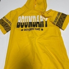フード付き👕Tシャツ　150cm  黄色