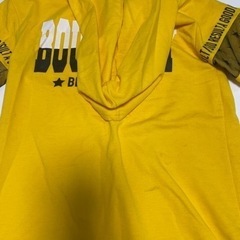 フード付き👕Tシャツ　150cm  黄色の画像