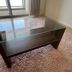 ガラス　ローテーブル