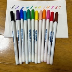 サクラクレパス 水性 カラーサインペン 12色の画像