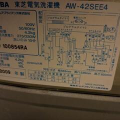 洗濯機あげますの画像